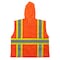 2W International Hi-Vis Hooded Safety Vest M Class 2 H Back, , Zipper 6 Pockets, 1 Mic Tab HM7038C-2 - alternate 2